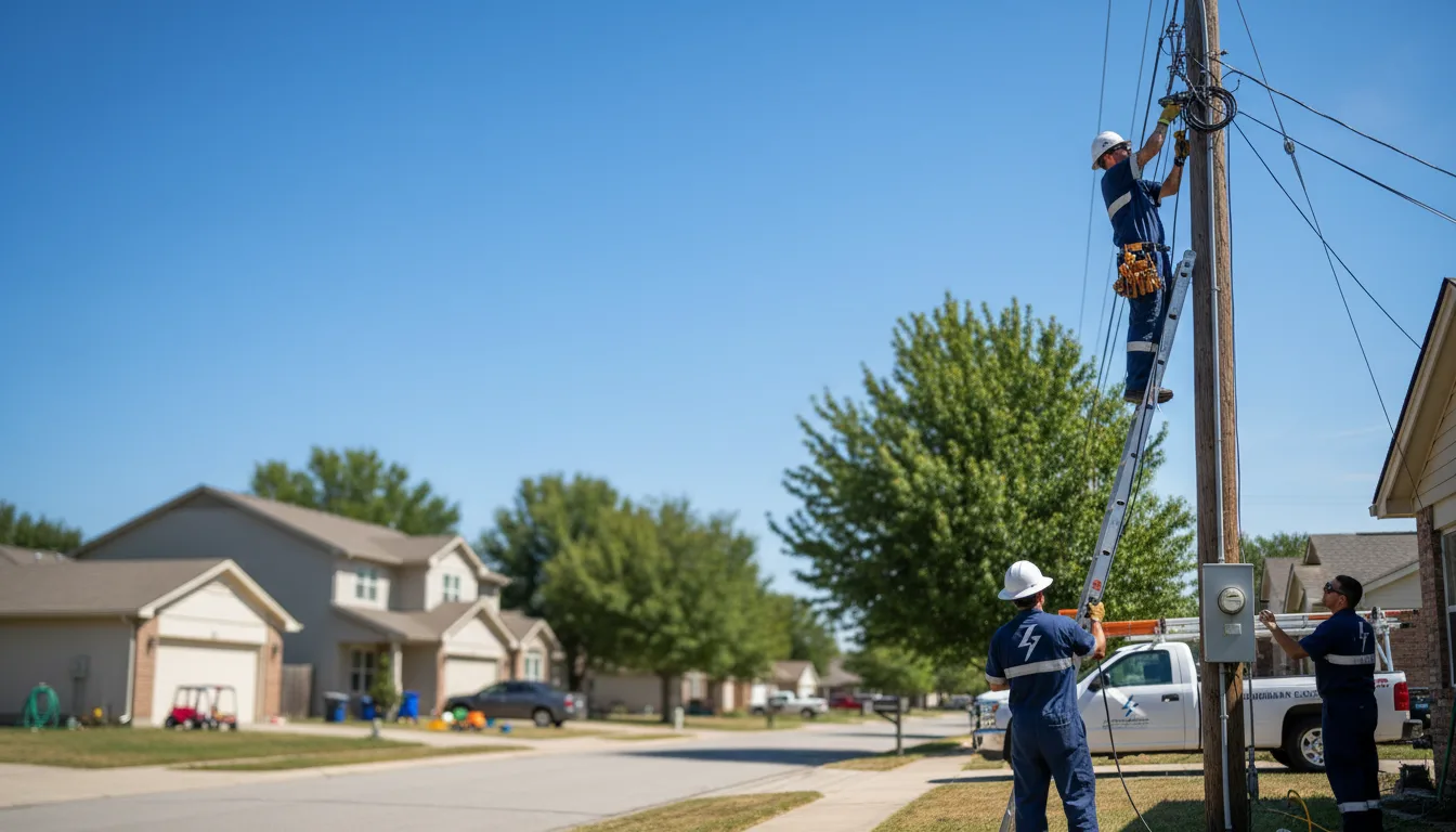Residential electrician providing installation services in Kinsale, VA